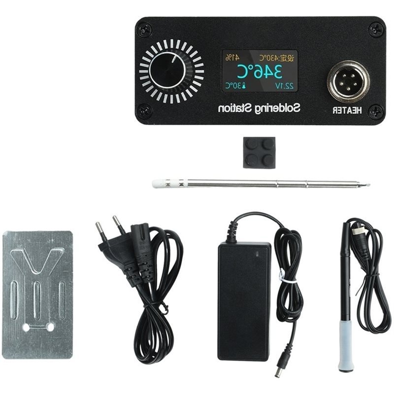 T12 Soldering Station Oled - Estação de Soldagem Portátil AB11-T12 para