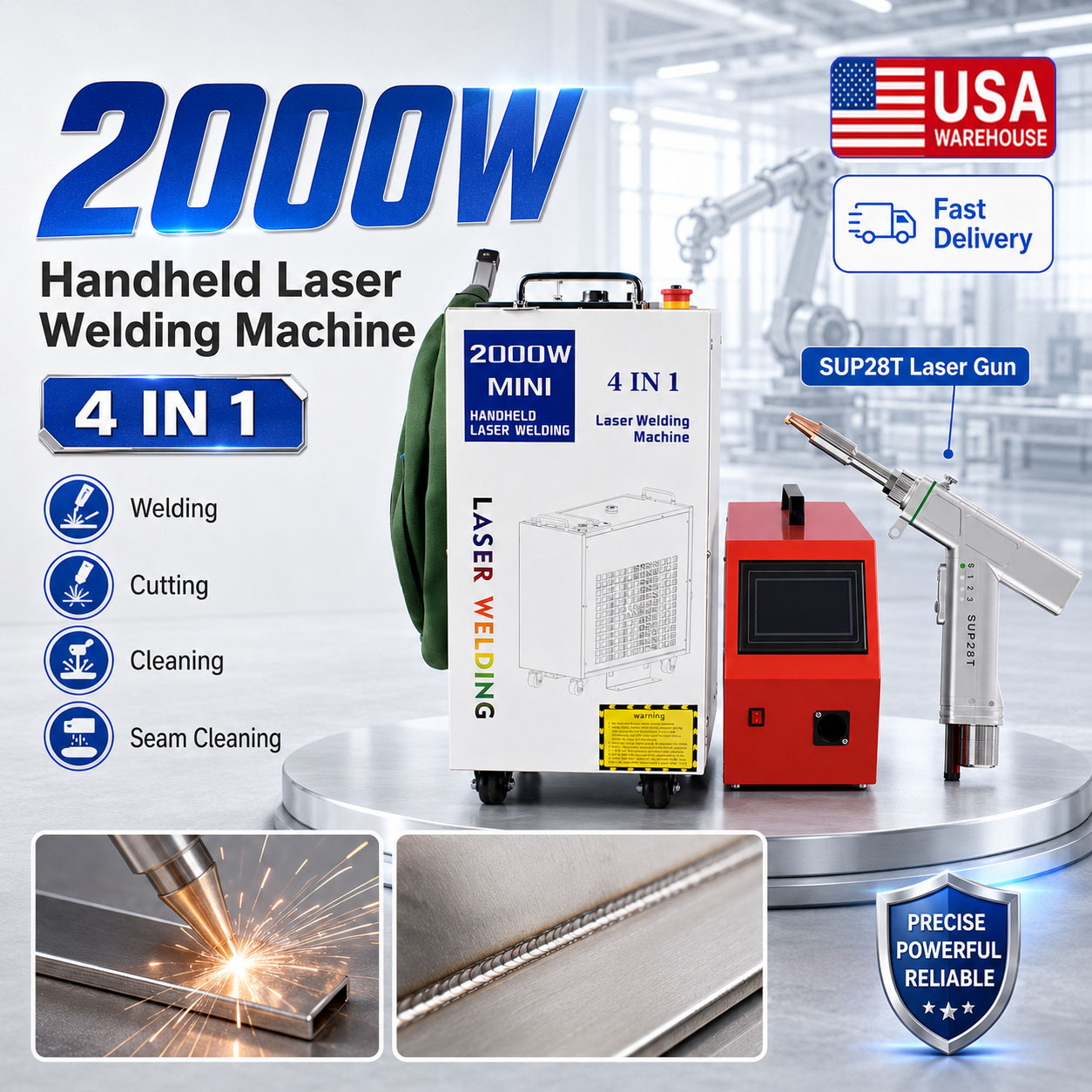 Máquina de Soldagem a Laser de - Laser Soldering Machine Handheld avaliação e preço