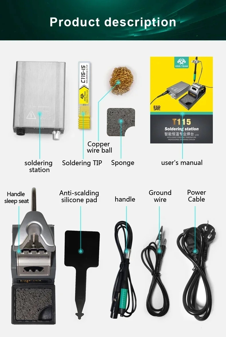 Estação de Soldagem Elétrica O - C115 Nano Soldering Iron Station avaliação e preço